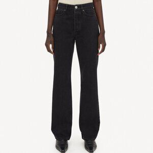 BY MALENE BIRGER Miliumlo Black Denim Jeans Women Sz. 31 High Rise Straight Fit